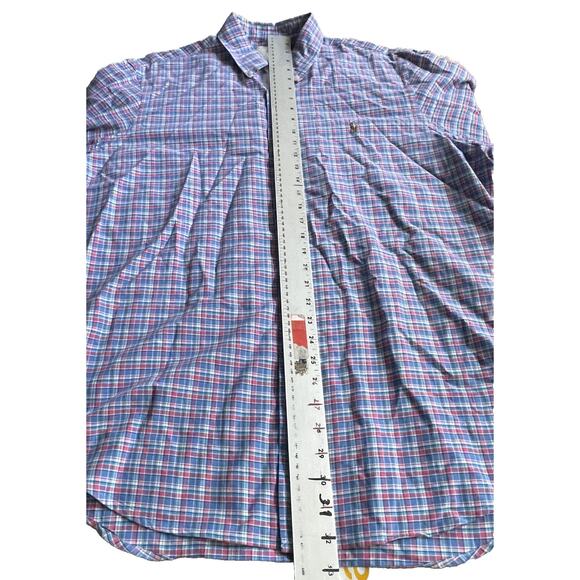 Ralph Lauren Classic Fit XL Plaid Long Sleeve Button Down Shirt Logo Career - Picture 4 of 6